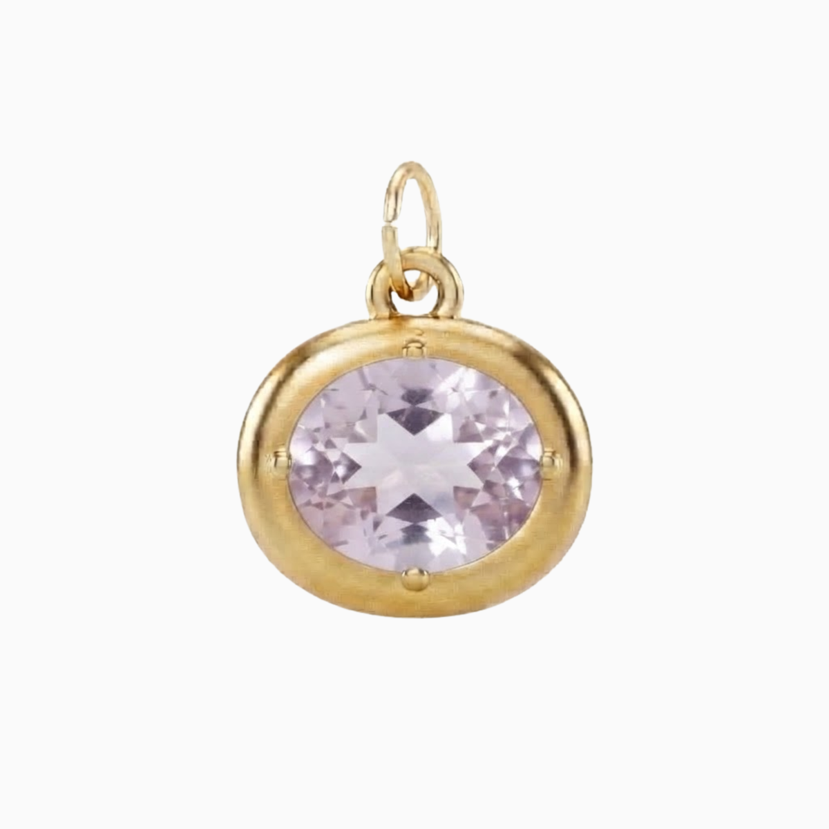 Charms - June Oval Cut Birthstone Pendant