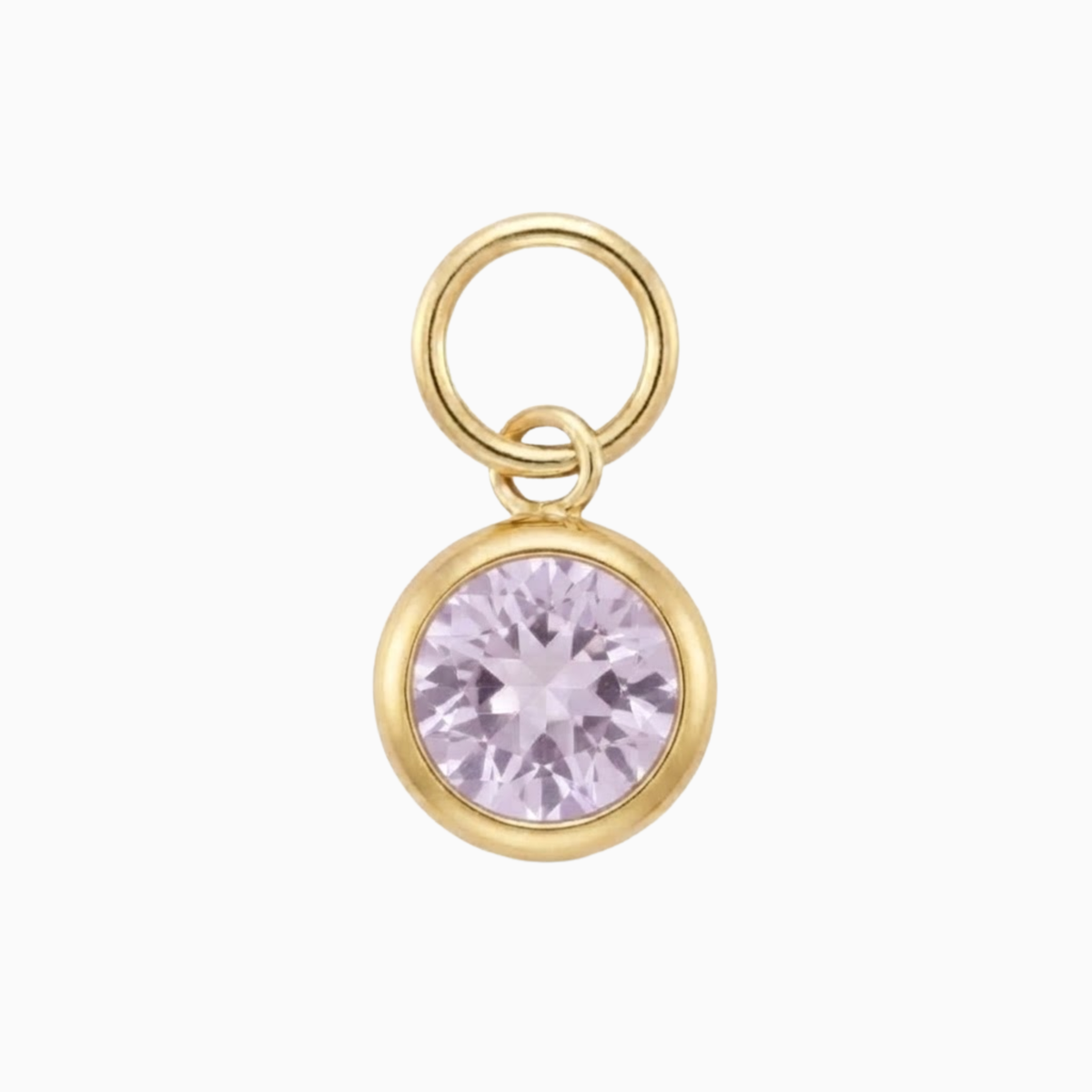 Charms - June Classic Round Birthstone Pendant