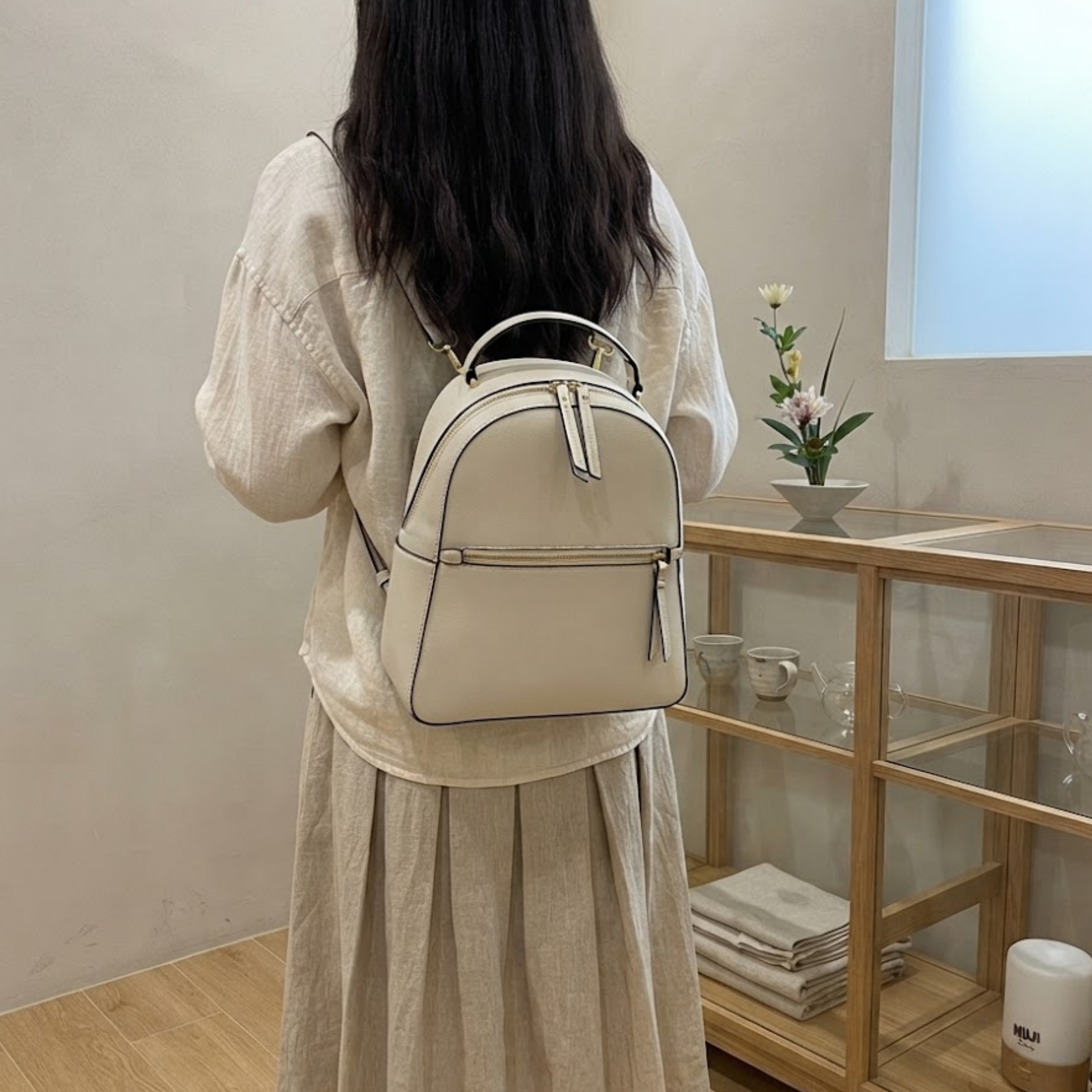 Zaino in pelle di lusso Amelia