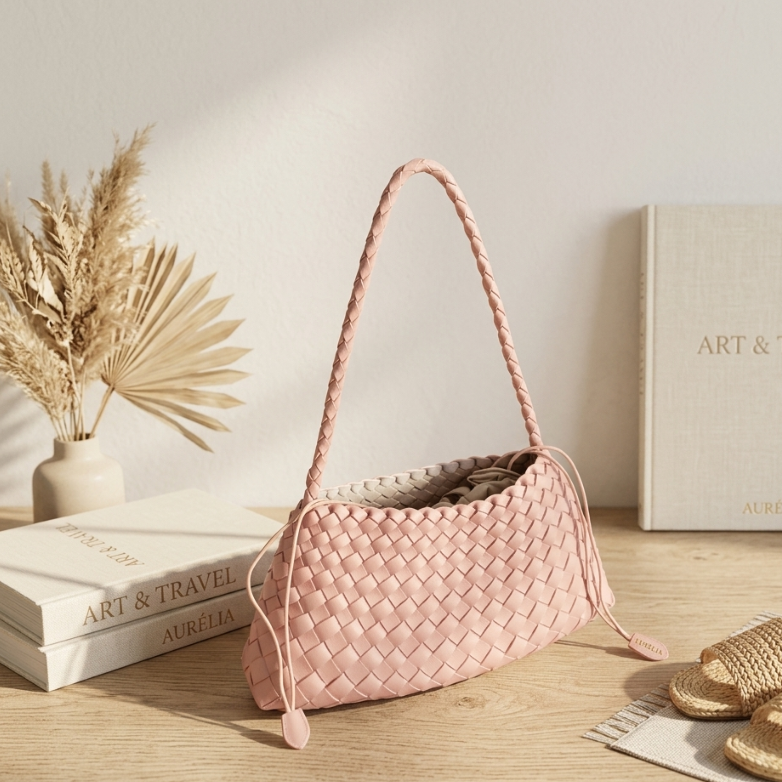 Artisan Handwoven Basket Sailboat Bucket bag - Sustainable Bag