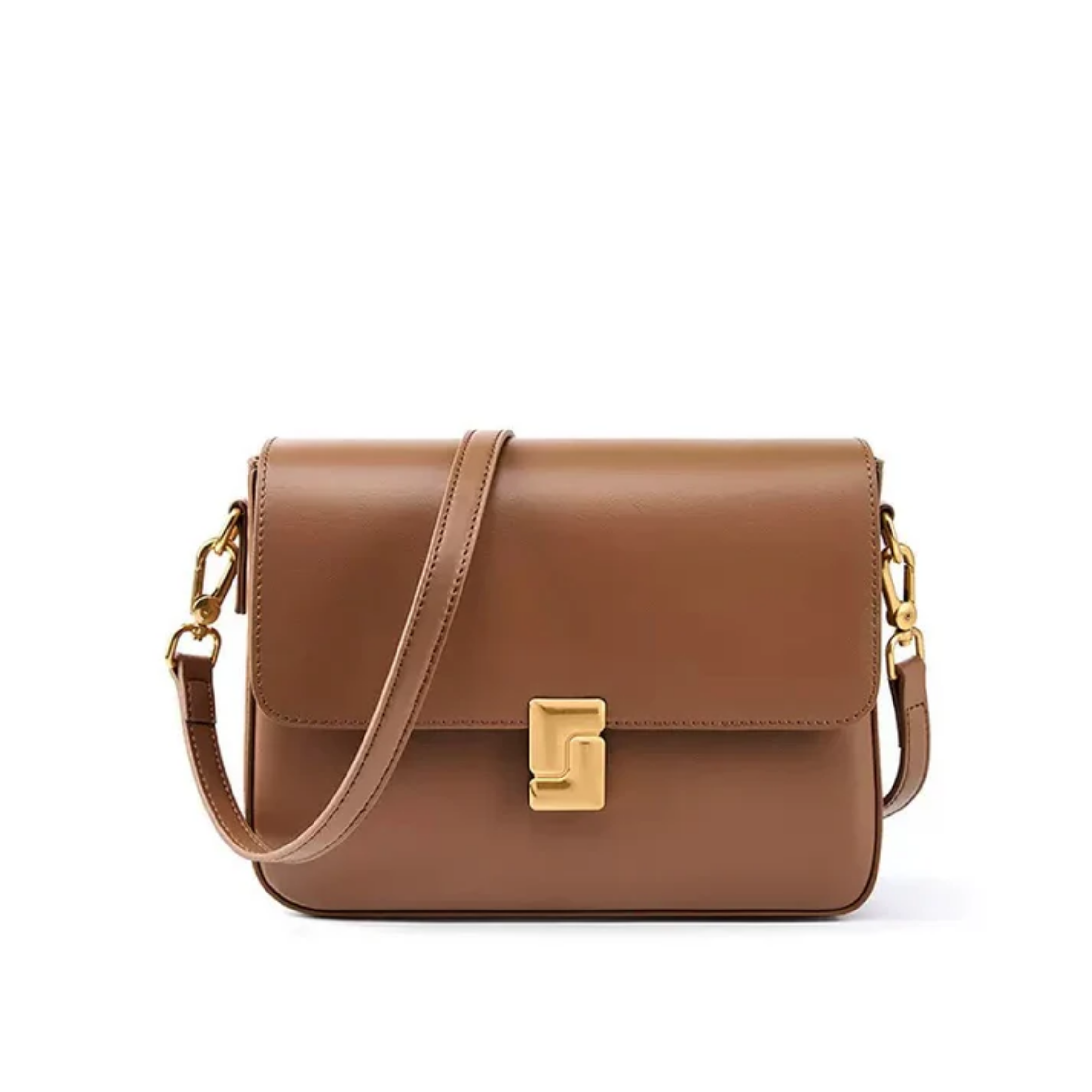 Violethé Genuine Leather Shoulder Box Bag