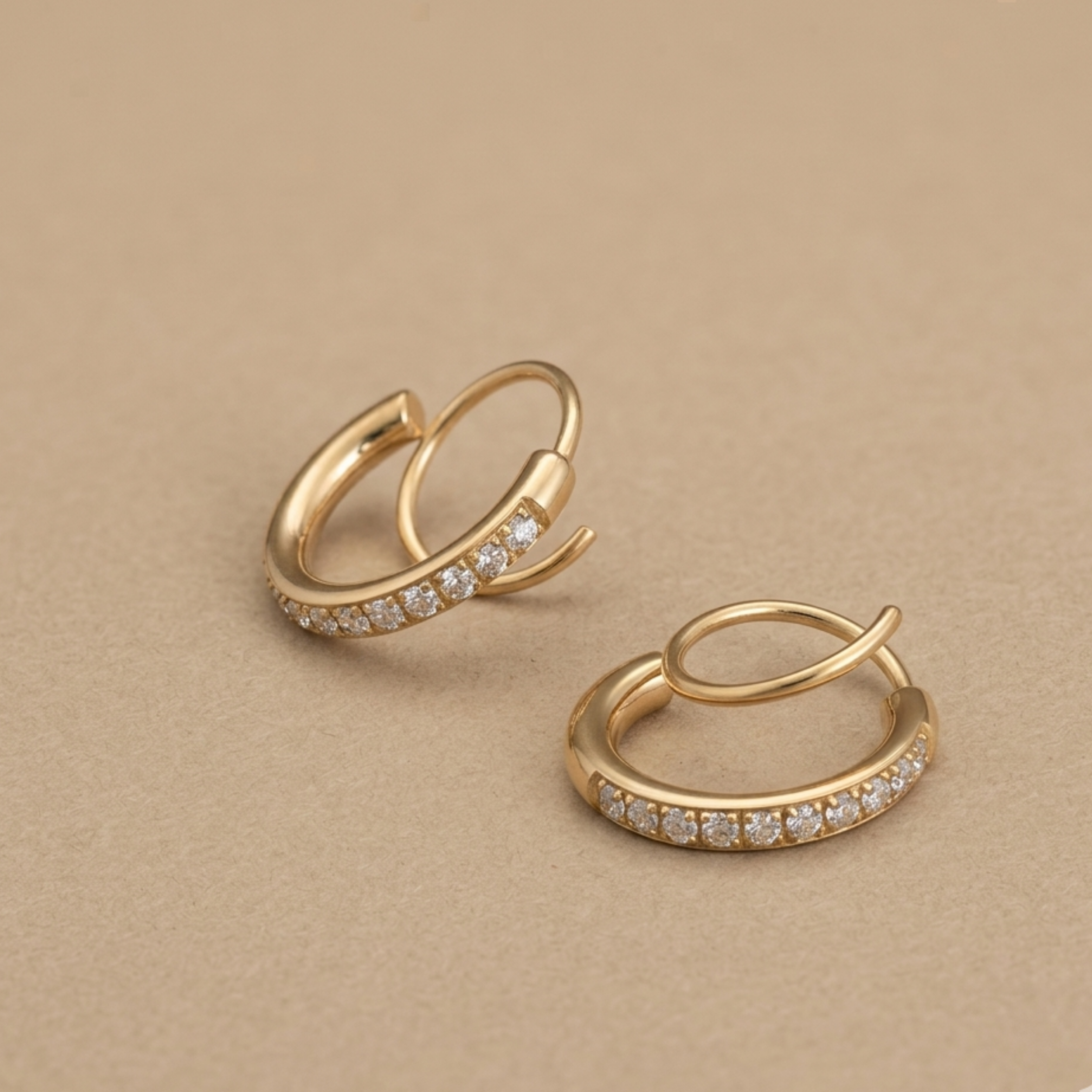 Lyra Curved Embrace Luxe Earrings