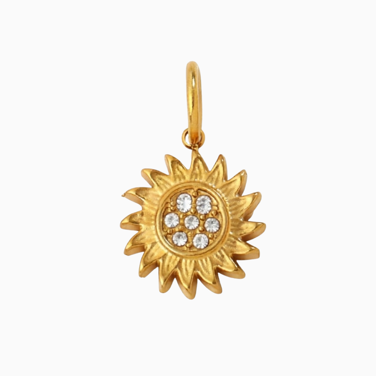 Charms - Gold Sun Pendant