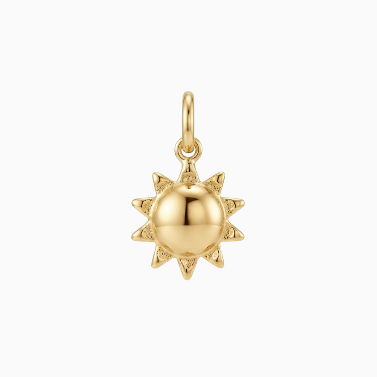 Breloques - Pendentif soleil rayonnant doré