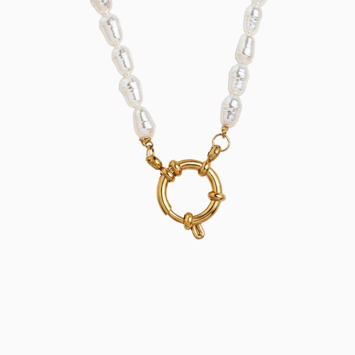Chains - Gold Pearl Necklace