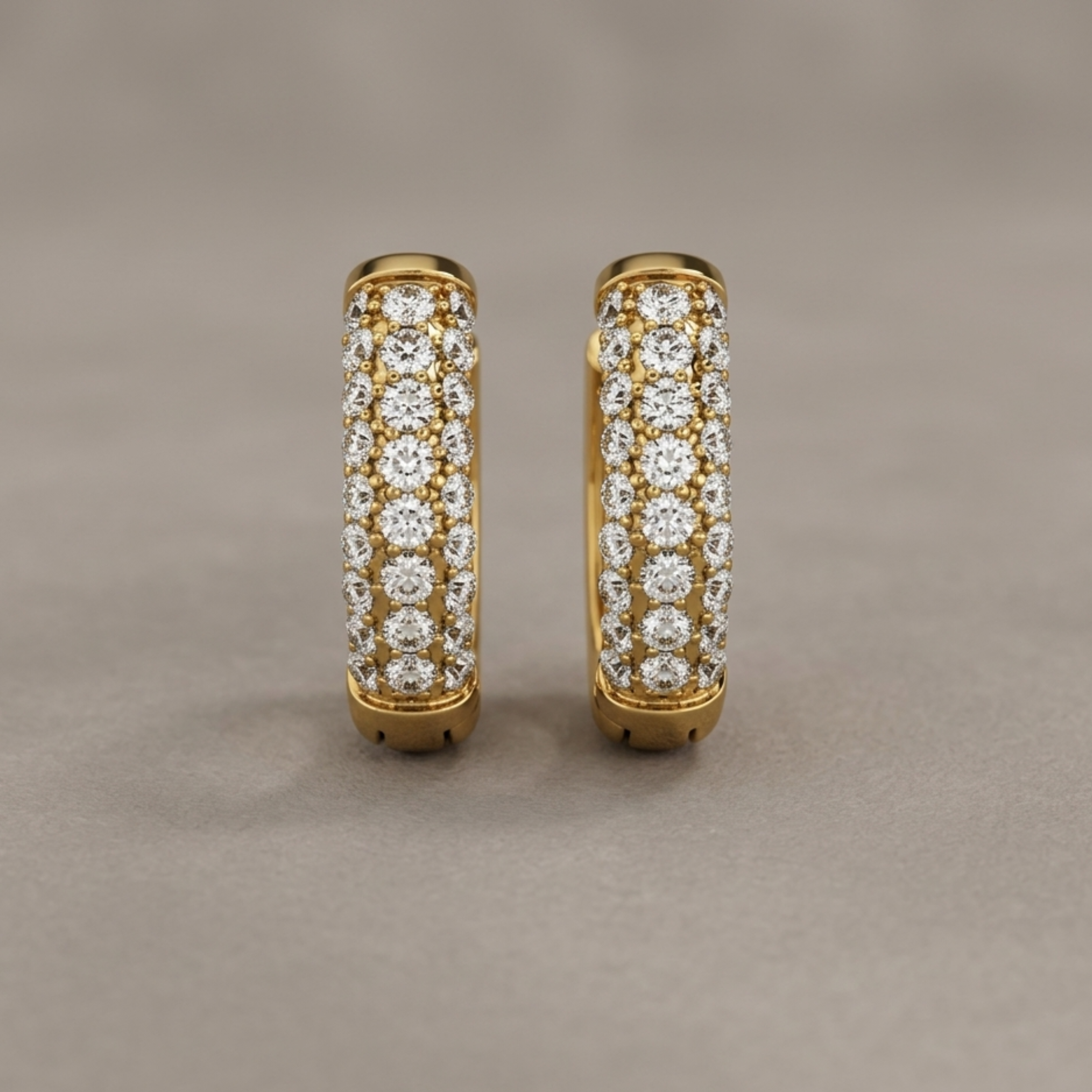 Eloria Diamond Huggie Hoop Earrings
