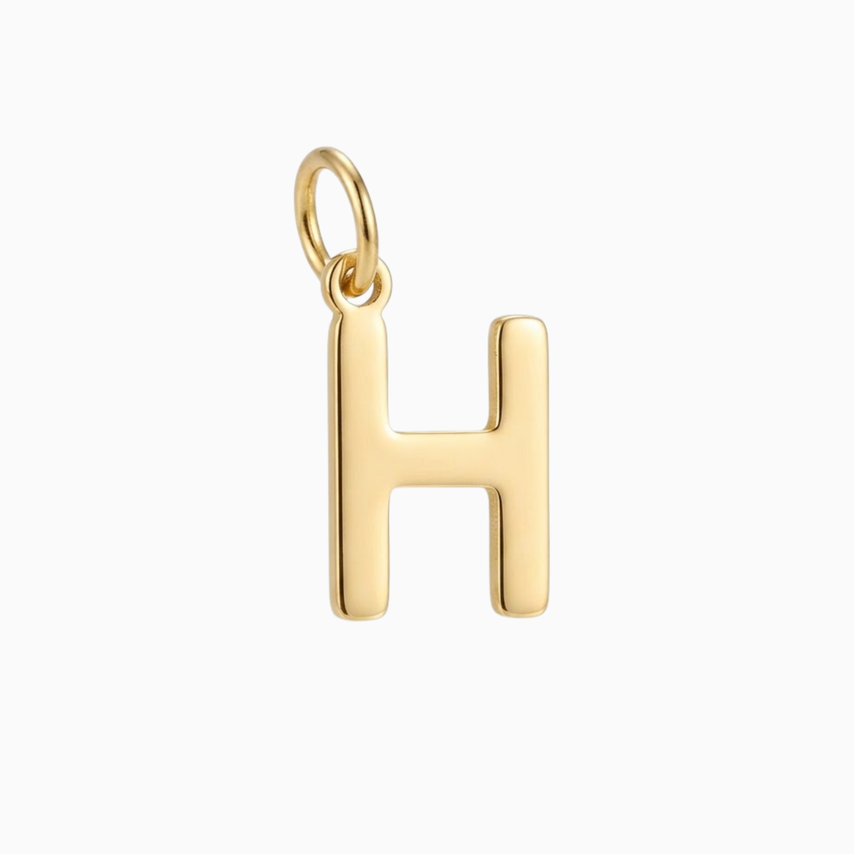 Charms - Gold Initial H Pendant