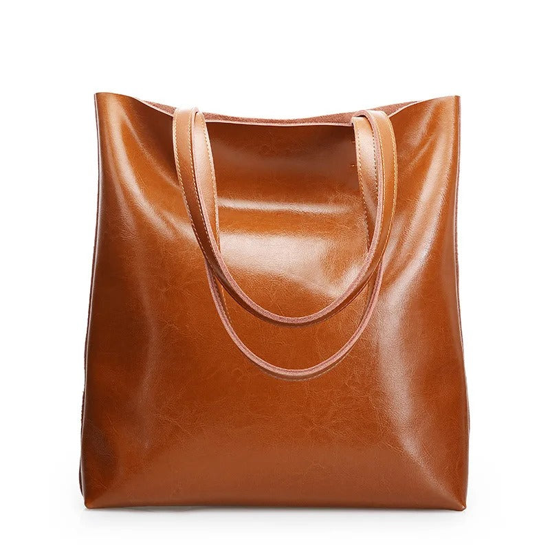 Structured Leather Tote