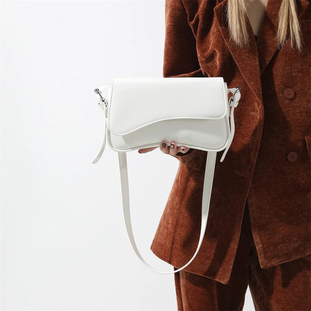 Celestia Curve Baguette Shoulder Bag