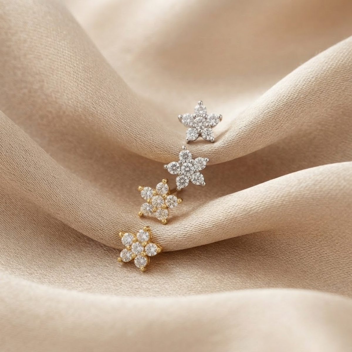 Boucles d'oreilles Fleurine Petite Flower