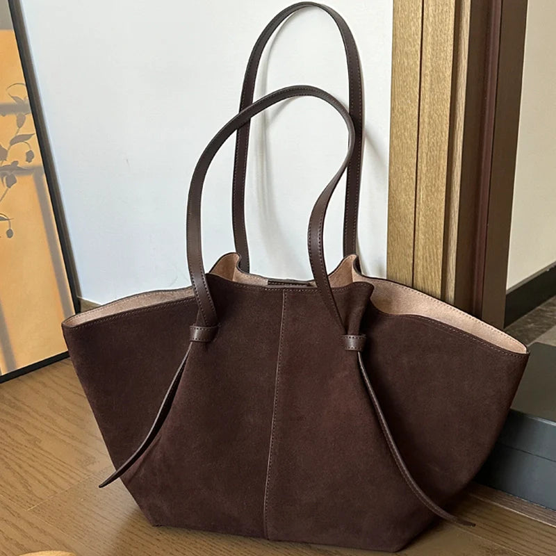 Suede Tote Bag