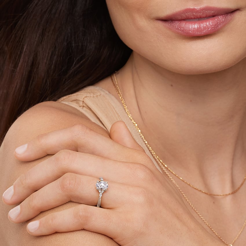 Eternal Blossom Moissanite Engagement Ring