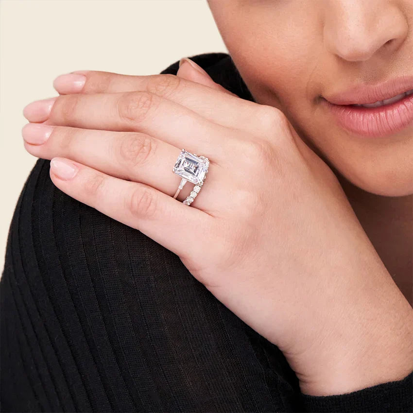 Lustrous Devotion Moissanite Solitaire Ring