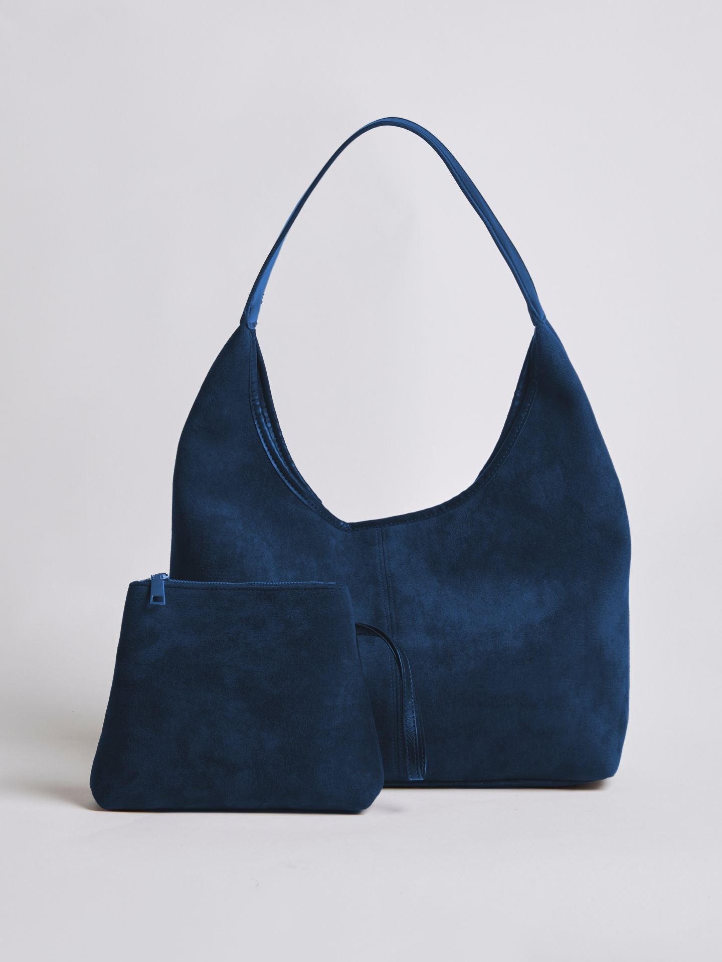 Elegant Vegan Leather Half-Moon Tote