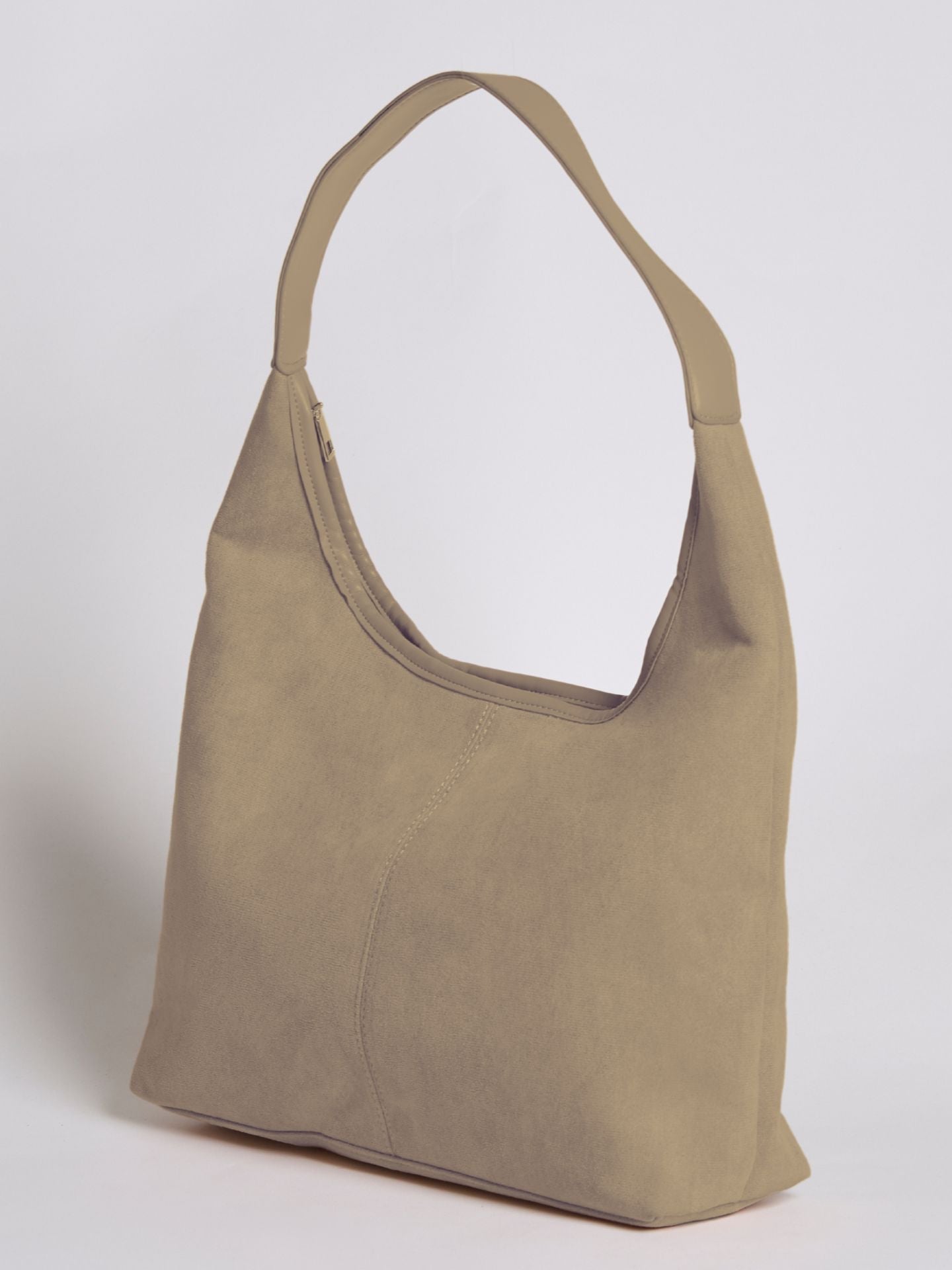 Elegant Vegan Leather Half-Moon Tote