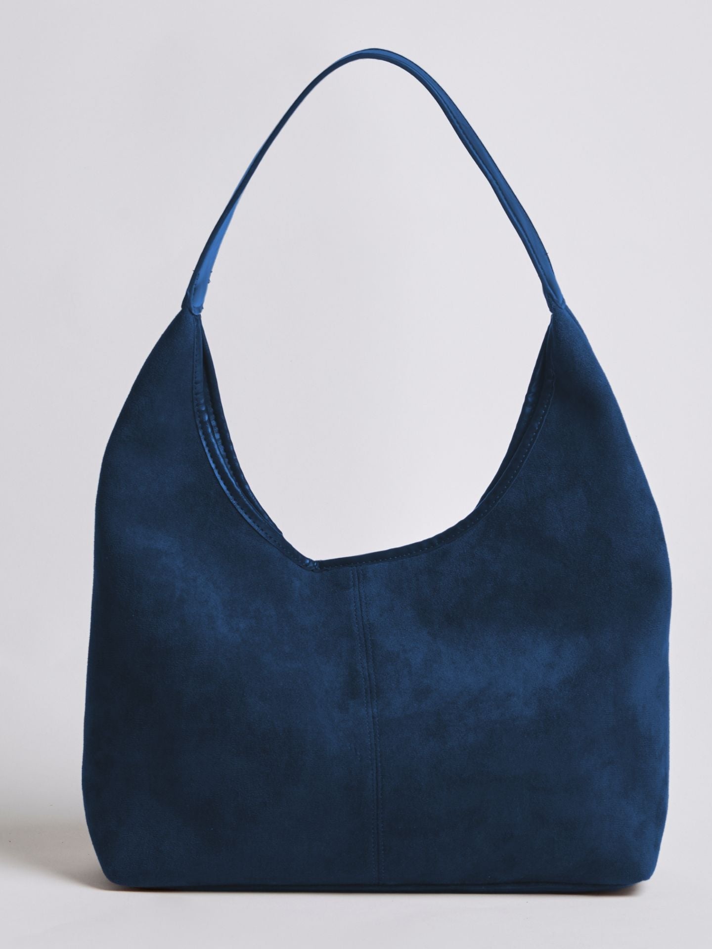 Elegant Vegan Leather Half-Moon Tote