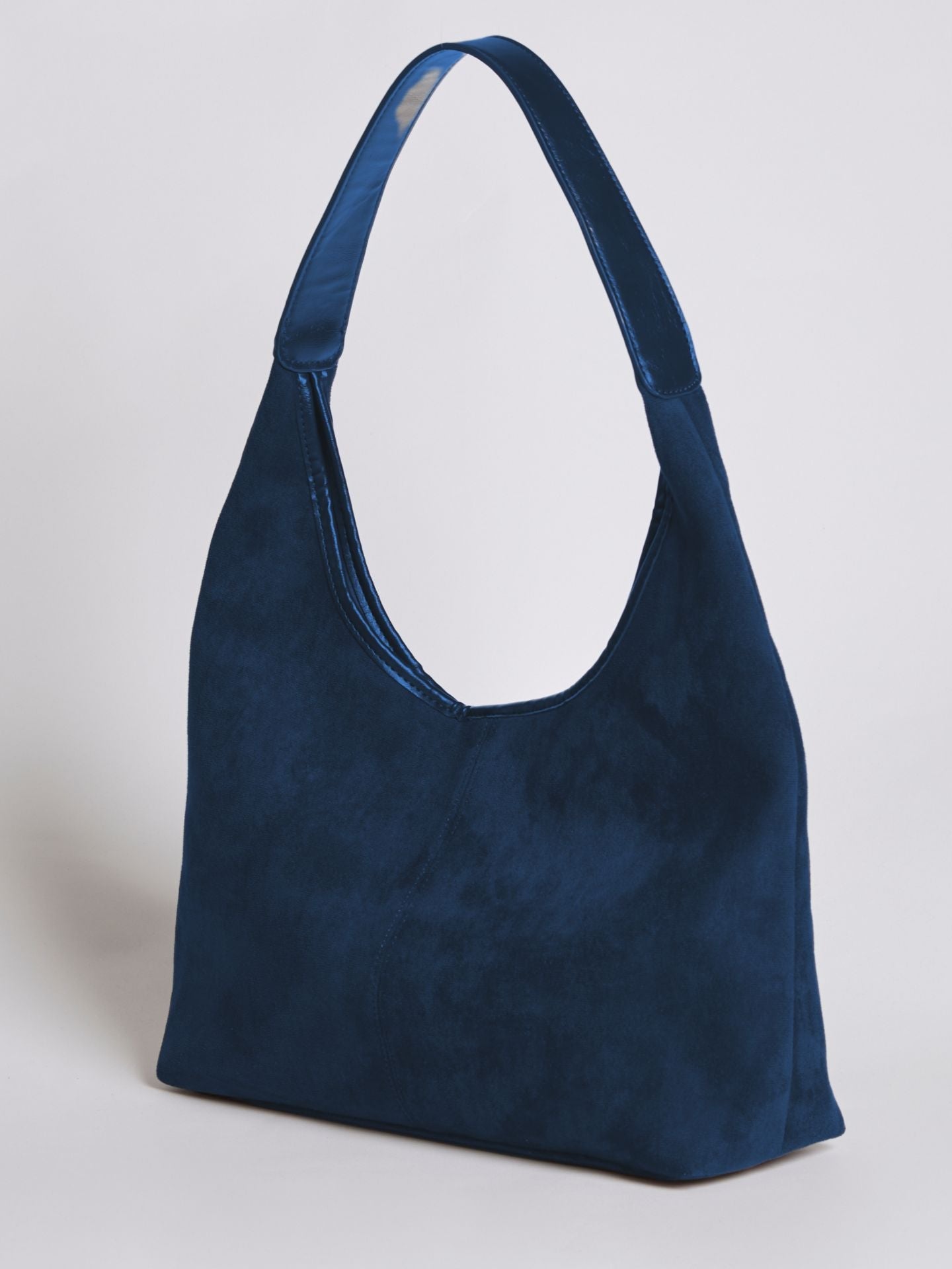 Elegant Vegan Leather Half-Moon Tote