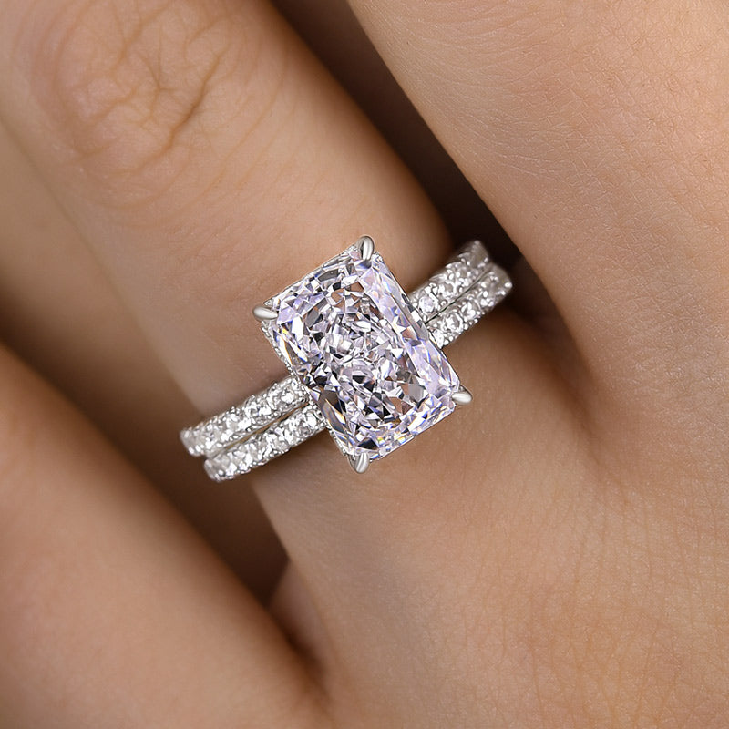 Eternal Harmony Moissanite Duo Ring Set