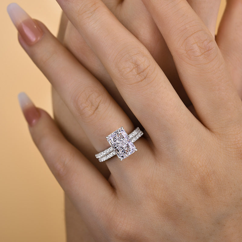 Eternal Harmony Moissanite Duo Ring Set