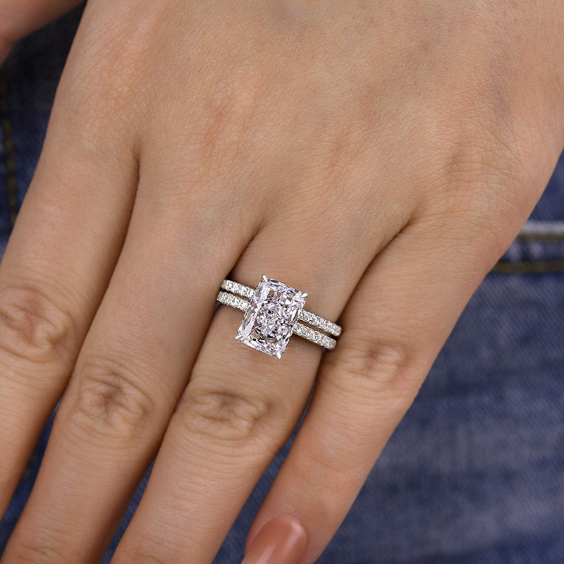 Eternal Harmony Moissanite Duo Ring Set
