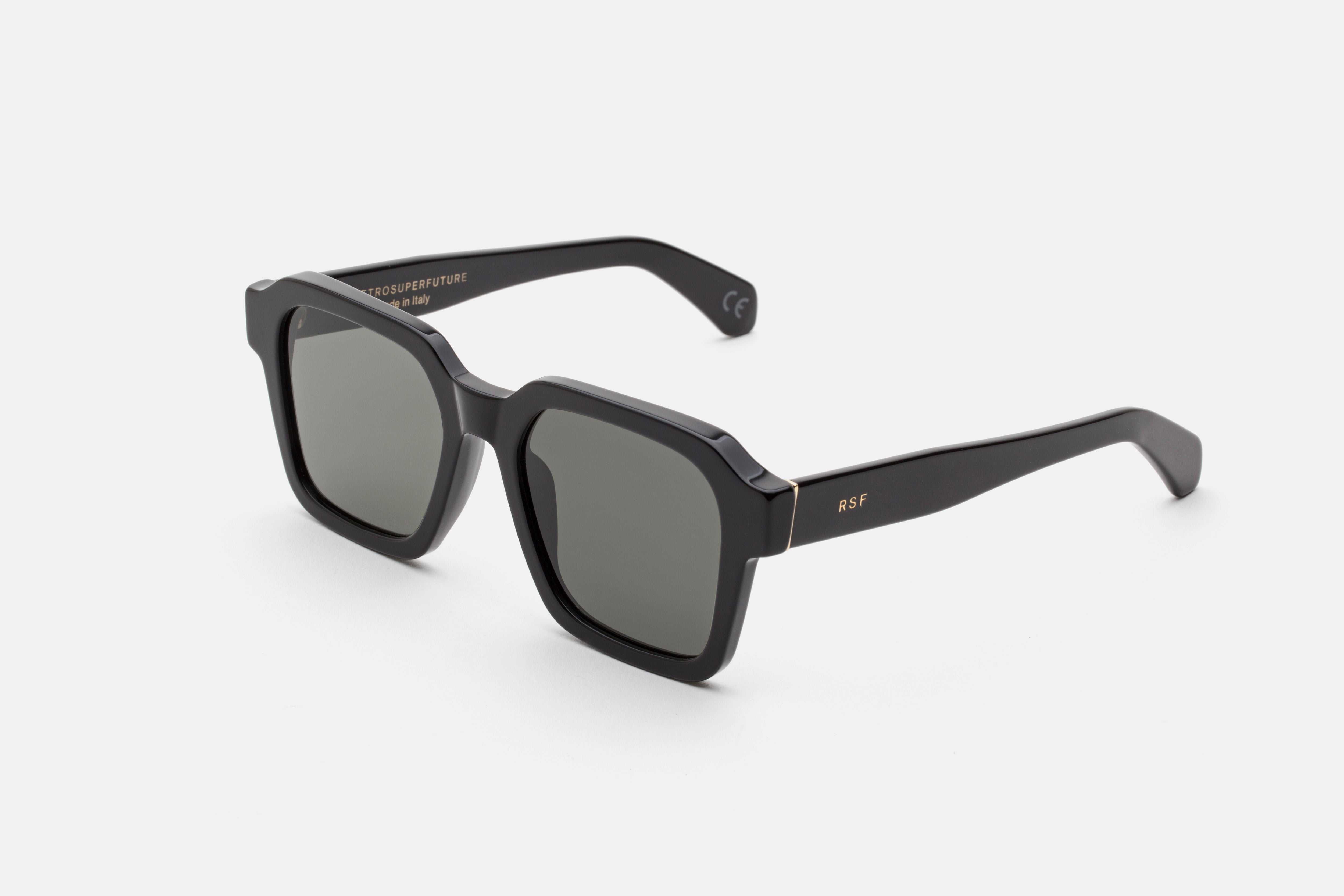 Vasto Black Oversized Square Sunglasses