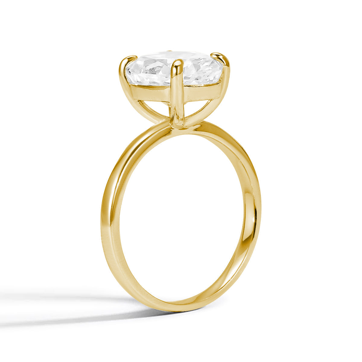 Celestial Glow Moissanite Solitaire Ring