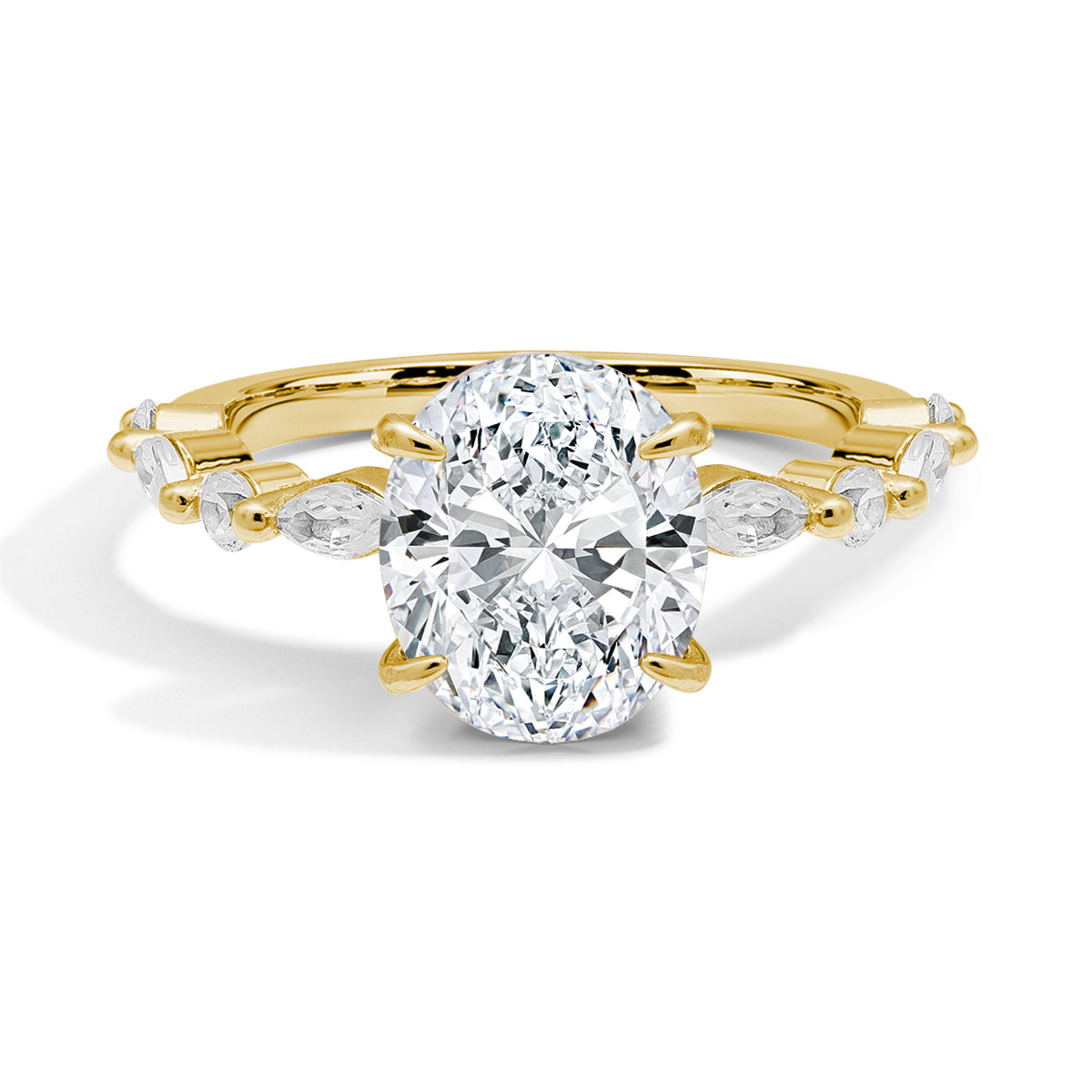 Lustre Evermore Moissanite Gold Ring