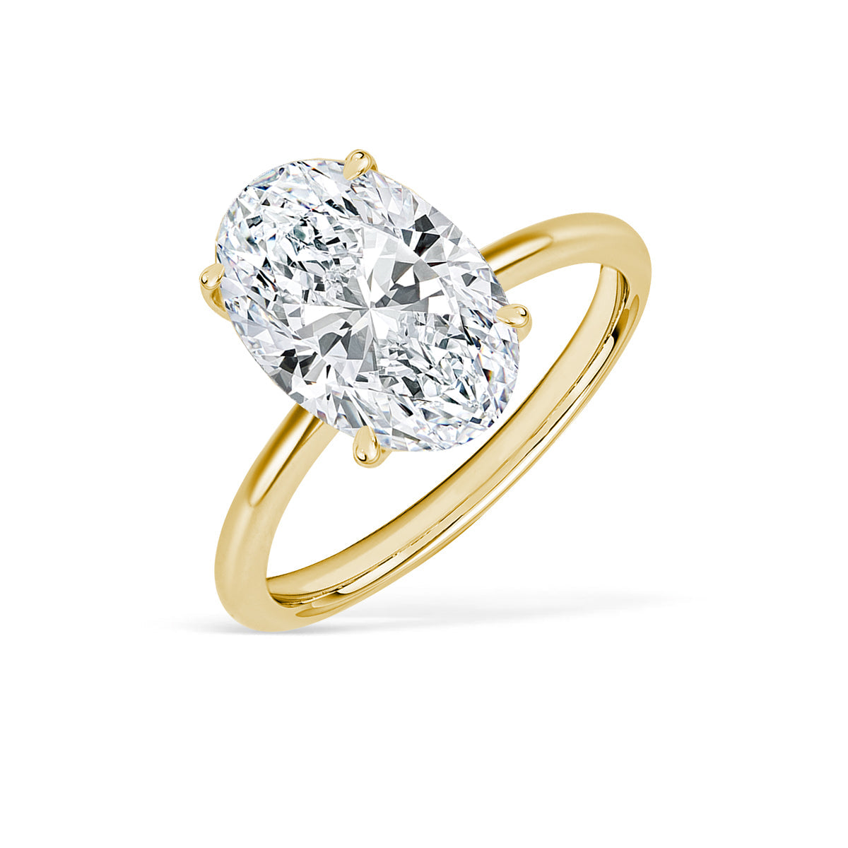 Celestial Glow Moissanite Solitaire Ring