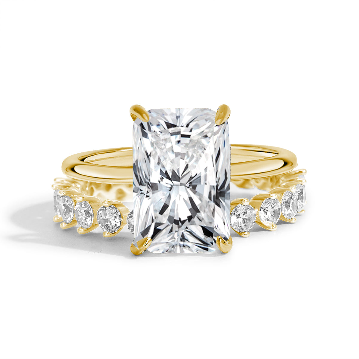 Eternal Harmony Moissanite Duo Ring Set