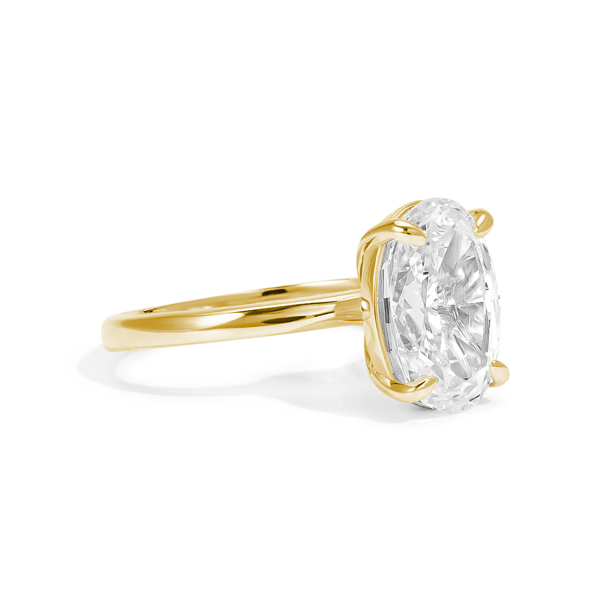 Celestial Glow Moissanite Solitaire Ring