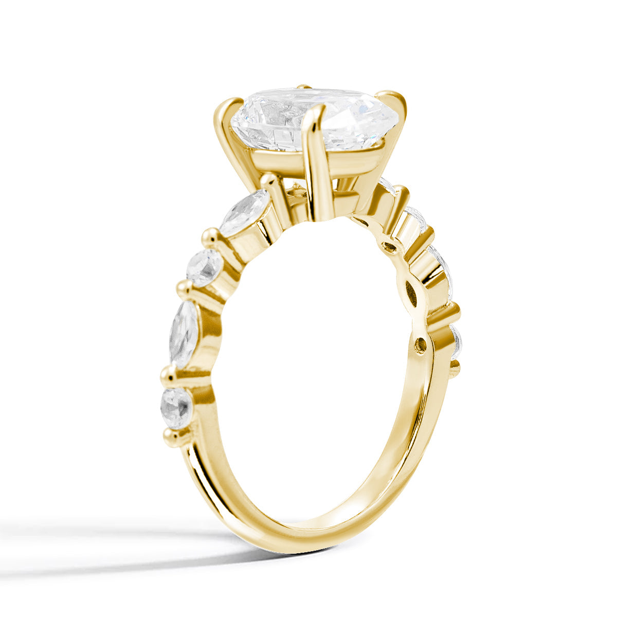 Lustre Evermore Moissanite Gold Ring