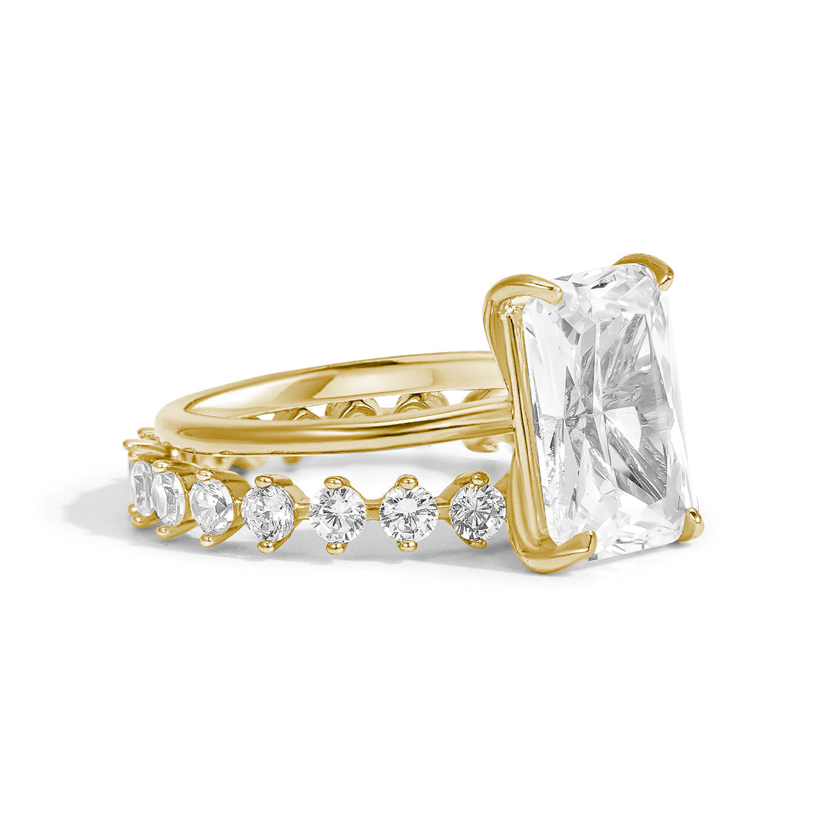 Eternal Harmony Moissanite Duo Ring Set
