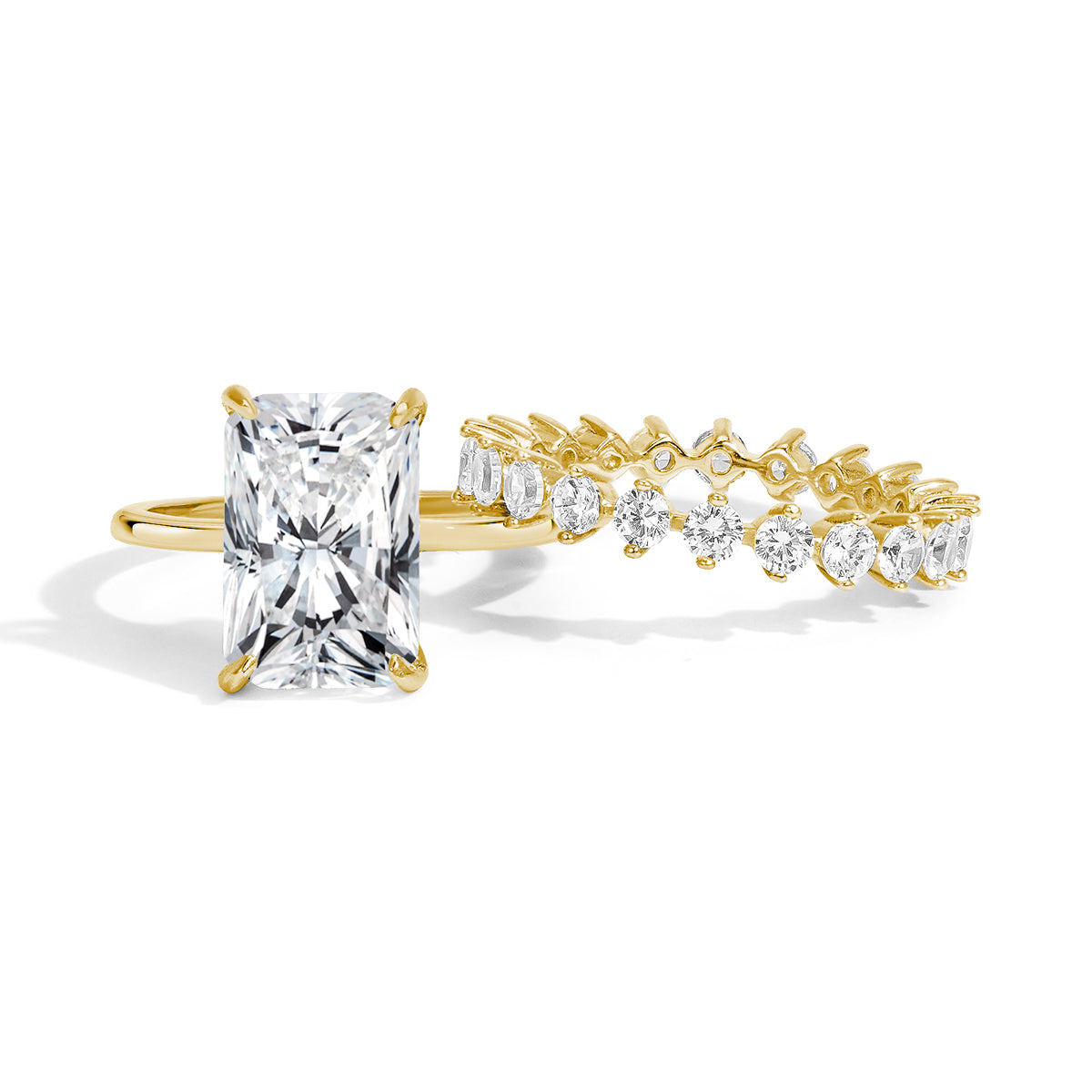 Eternal Harmony Moissanite Duo Ring Set