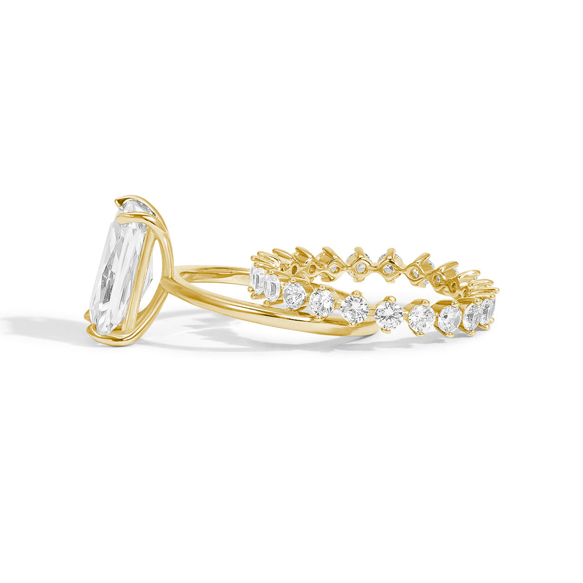 Eternal Harmony Moissanite Duo Ring Set