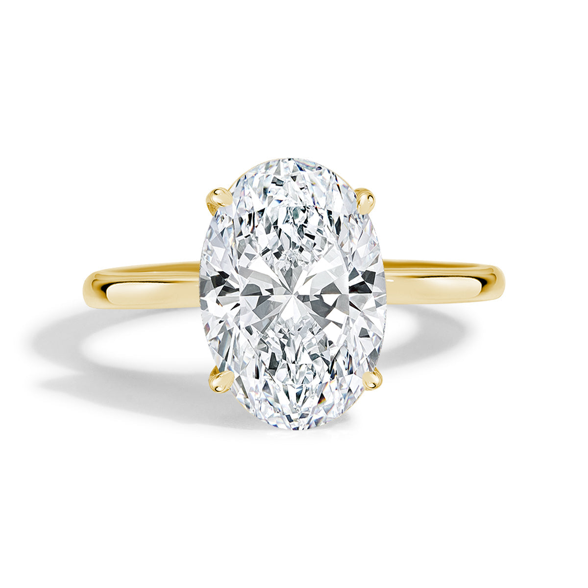 Celestial Glow Moissanite Solitaire Ring