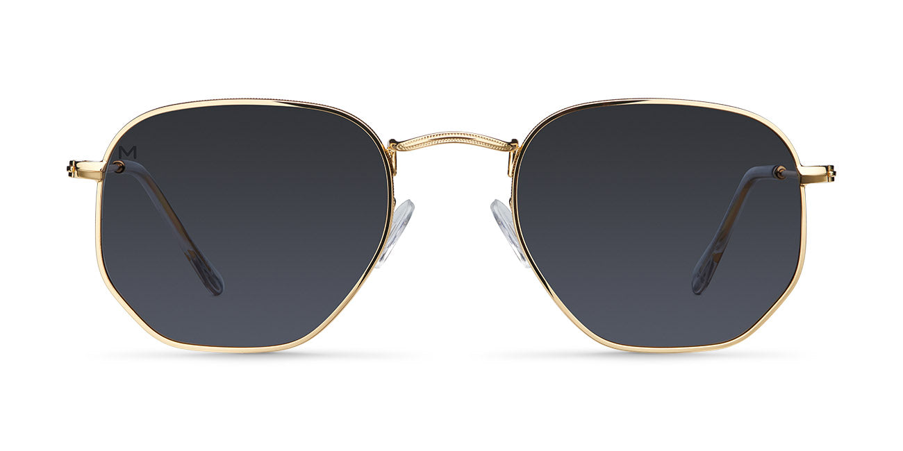 Golden Hexagon Polarized Sunglasses