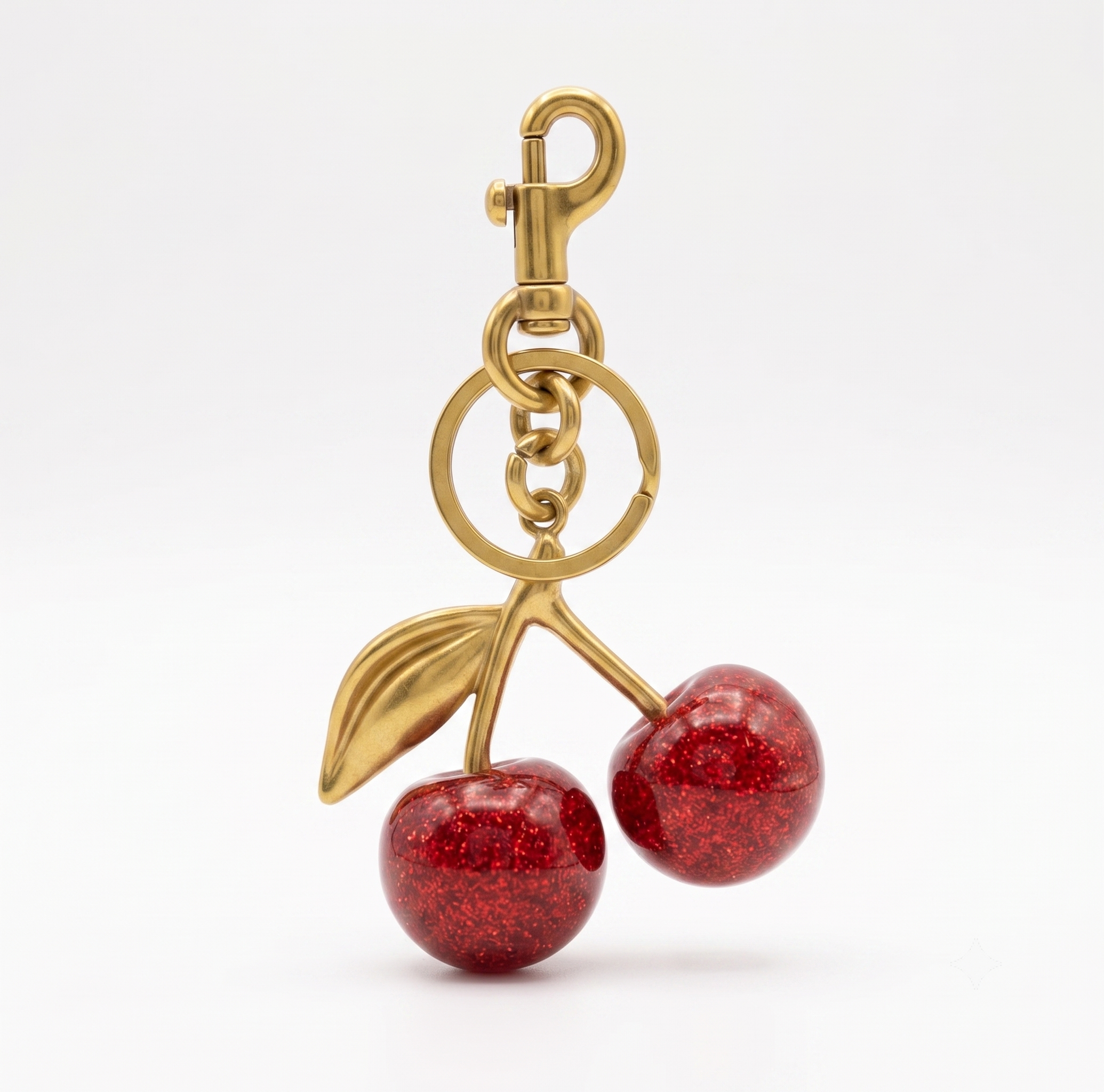 Gold Cherry Charm