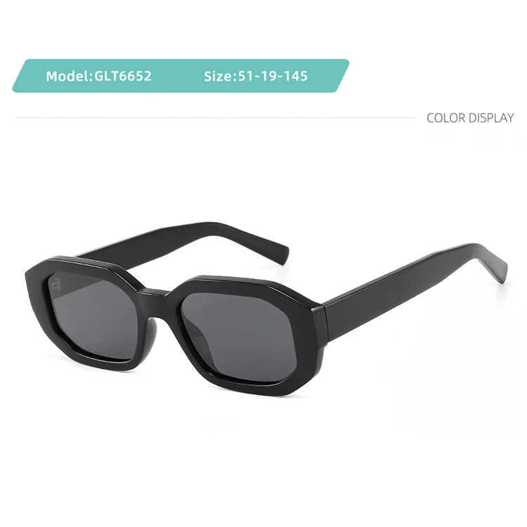 Urban Edge Geometric Blackout Sunglasses