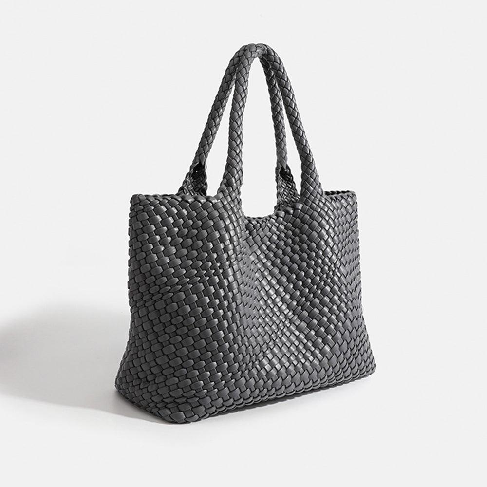 Elara Woven Luxe Tote