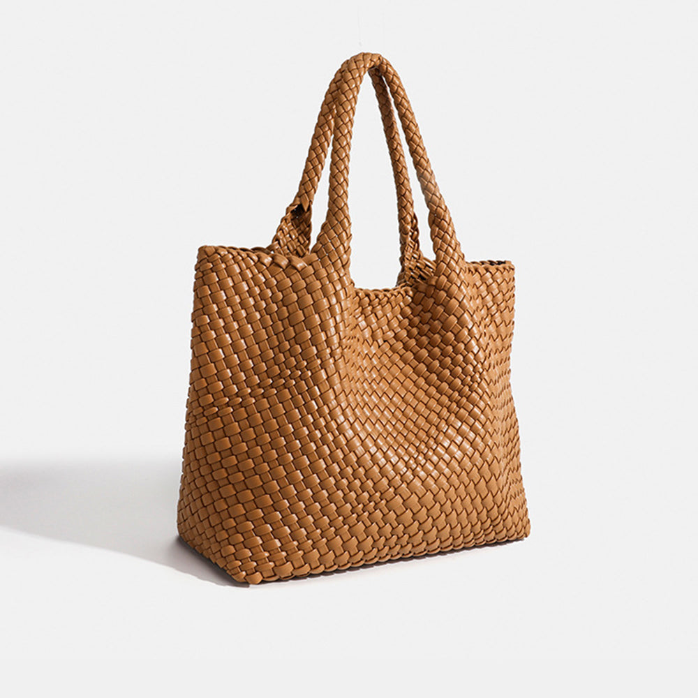 Elara Woven Luxe Tote