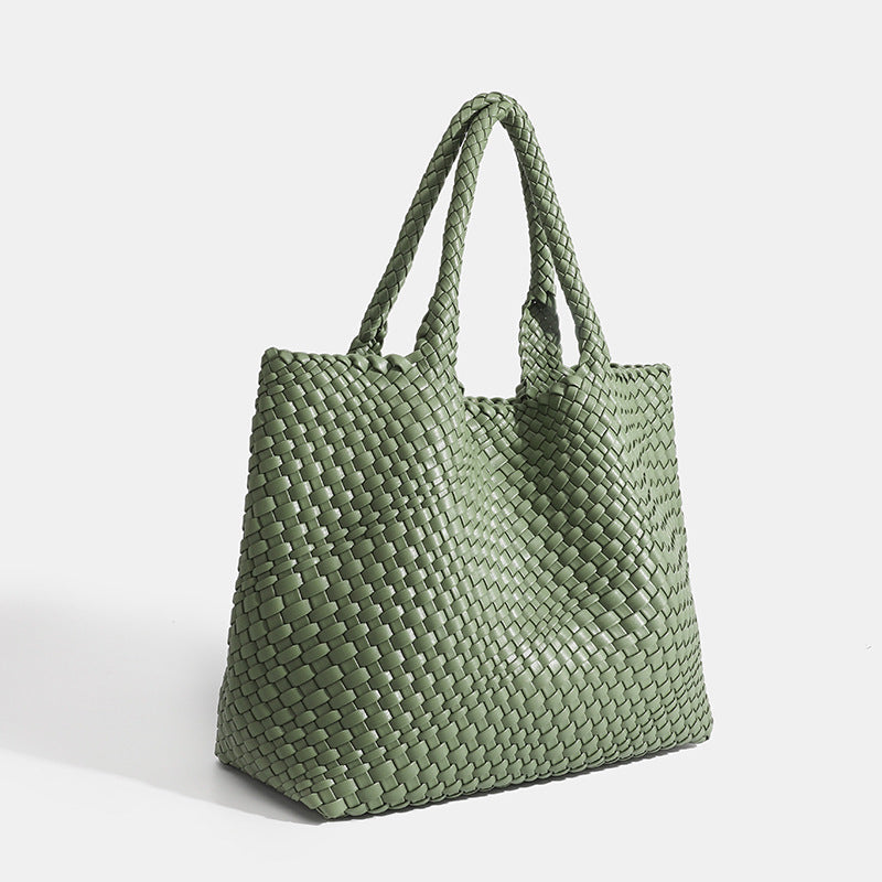 Elara Woven Luxe Tote