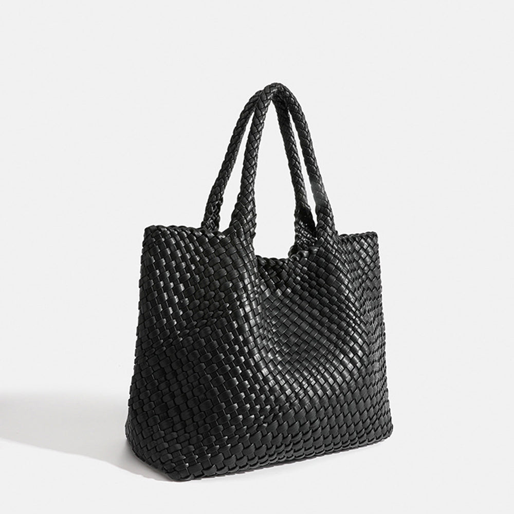 Elara Woven Luxe Tote