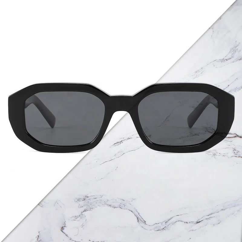 Urban Edge Geometric Blackout Sunglasses
