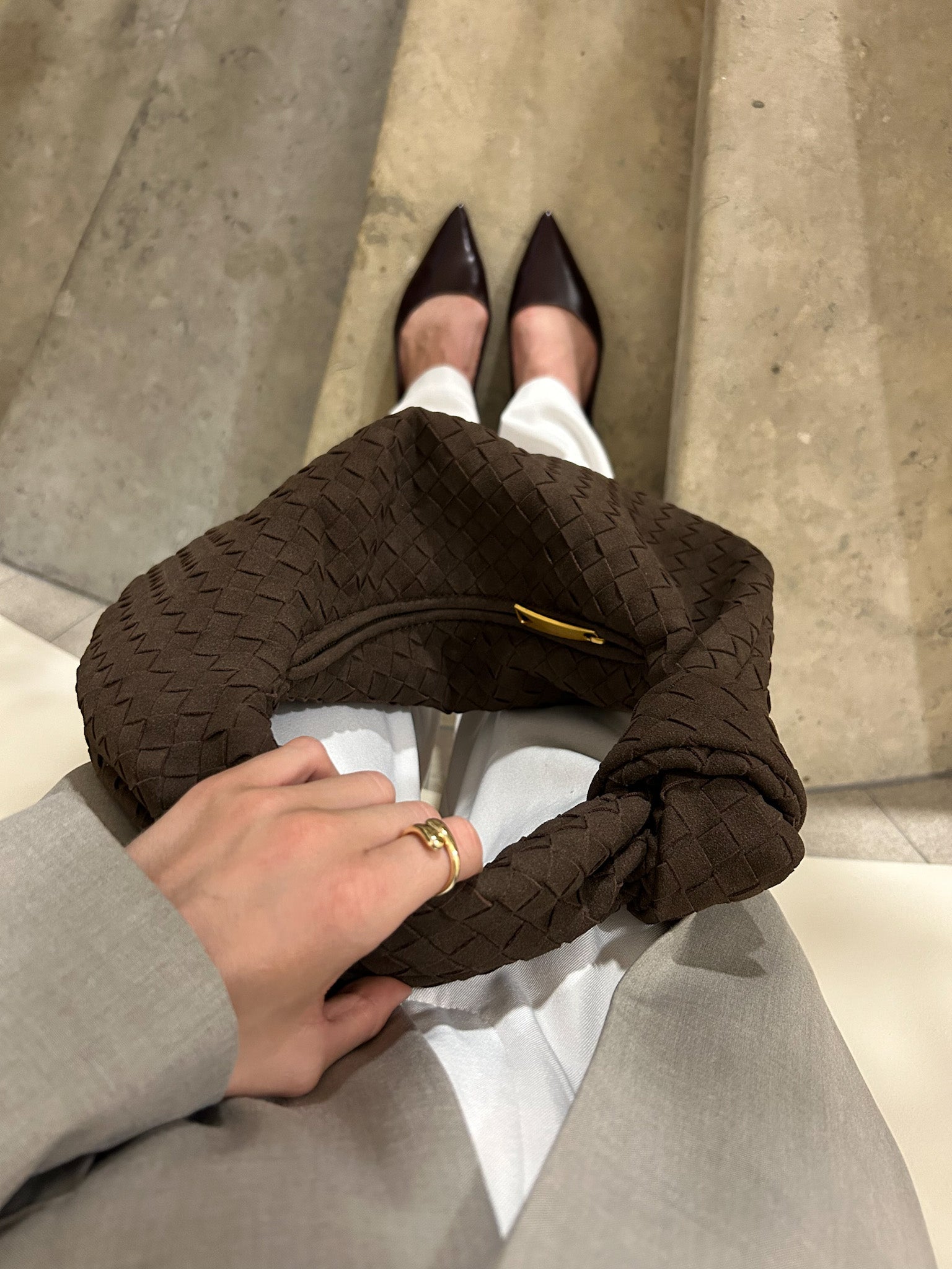 Aurelia Luxe Woven Maxi Bag