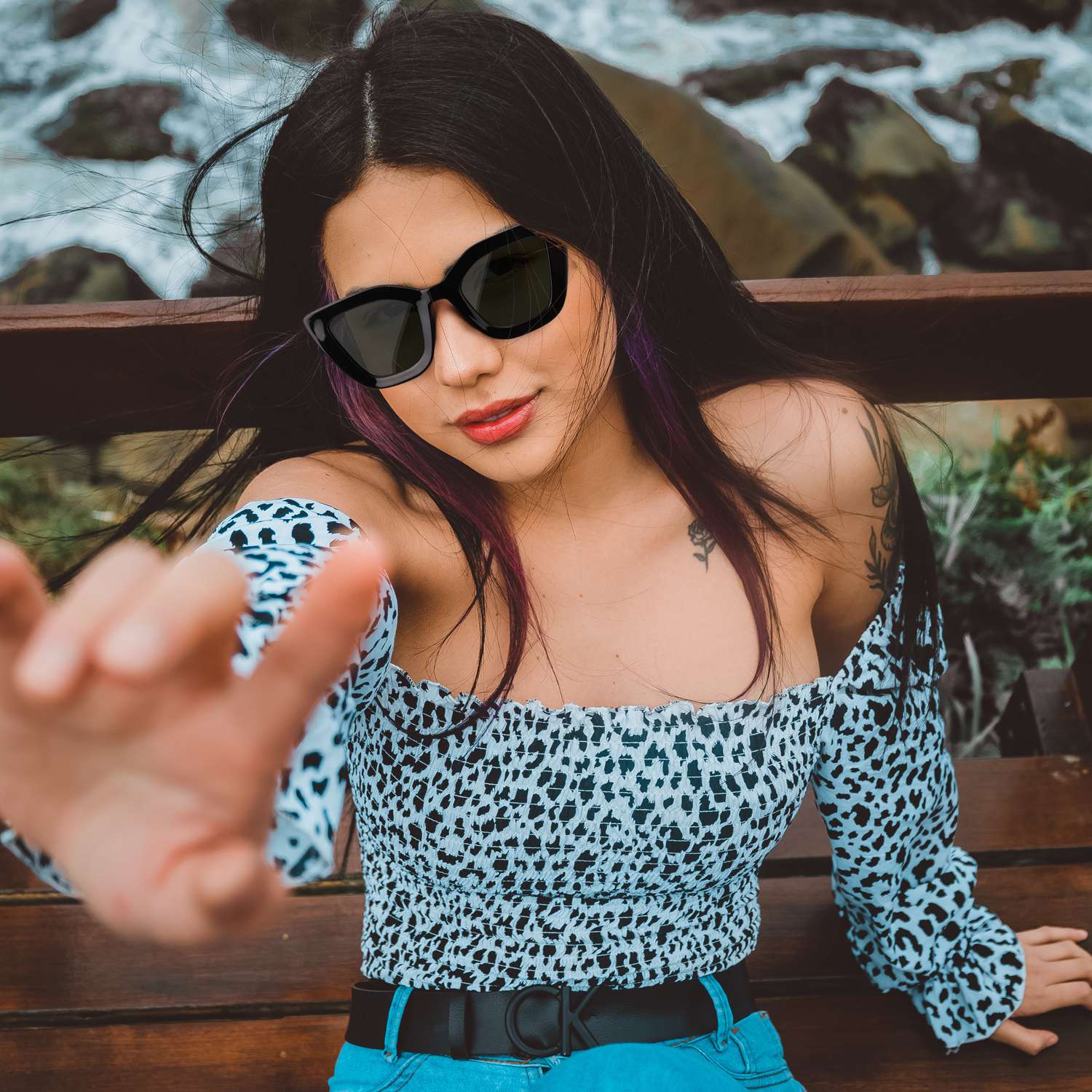 Chic Cat-Eye Polarized Sunglasses