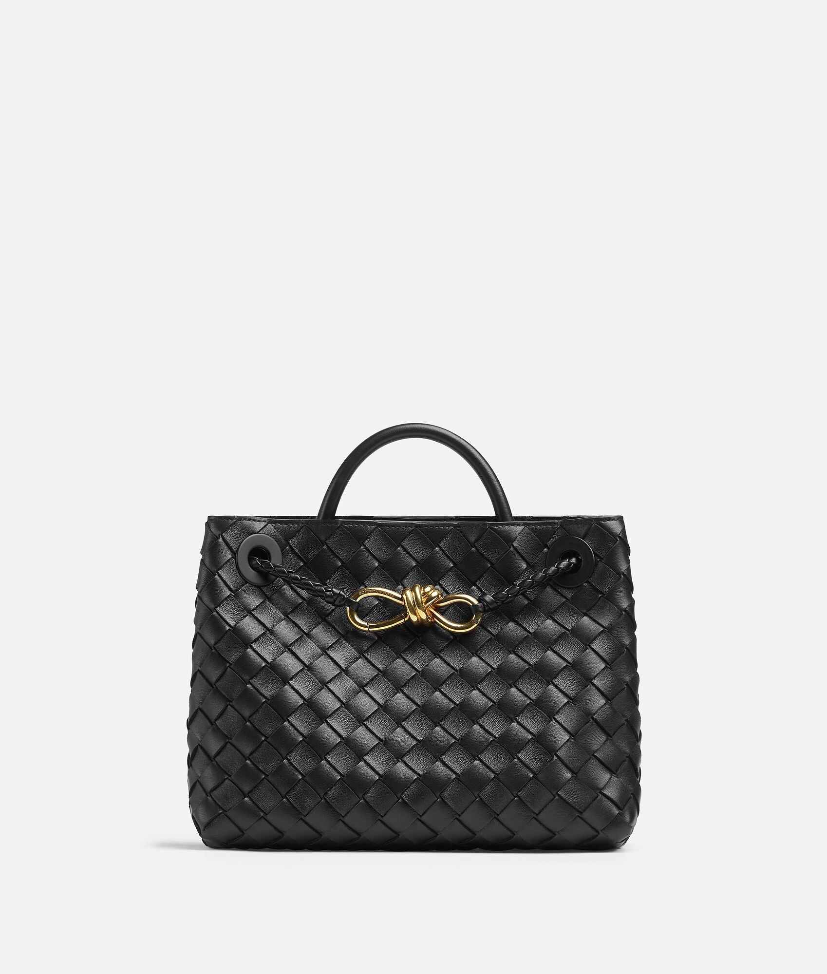 Woven Vegan Leather Tote