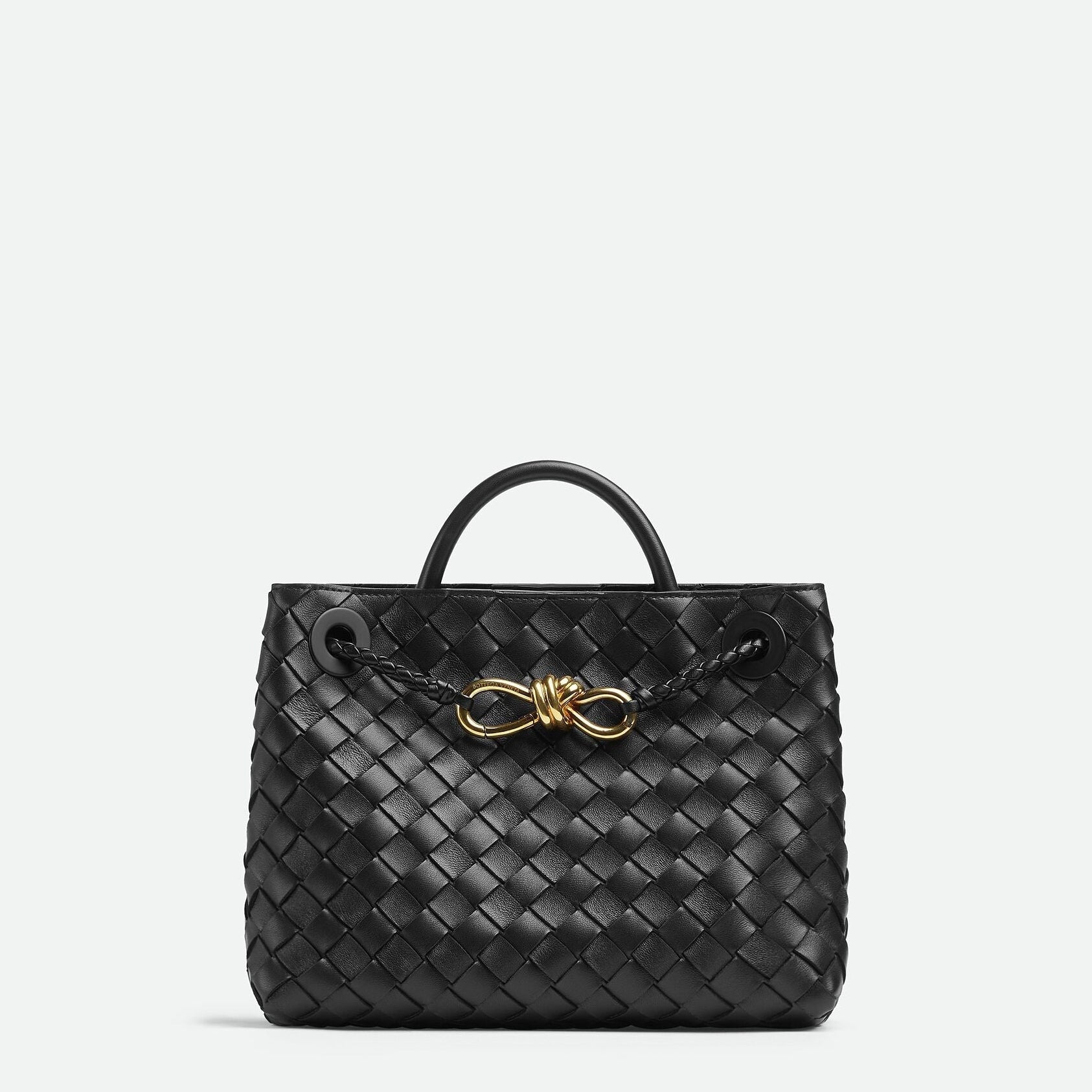 Woven Vegan Leather Tote