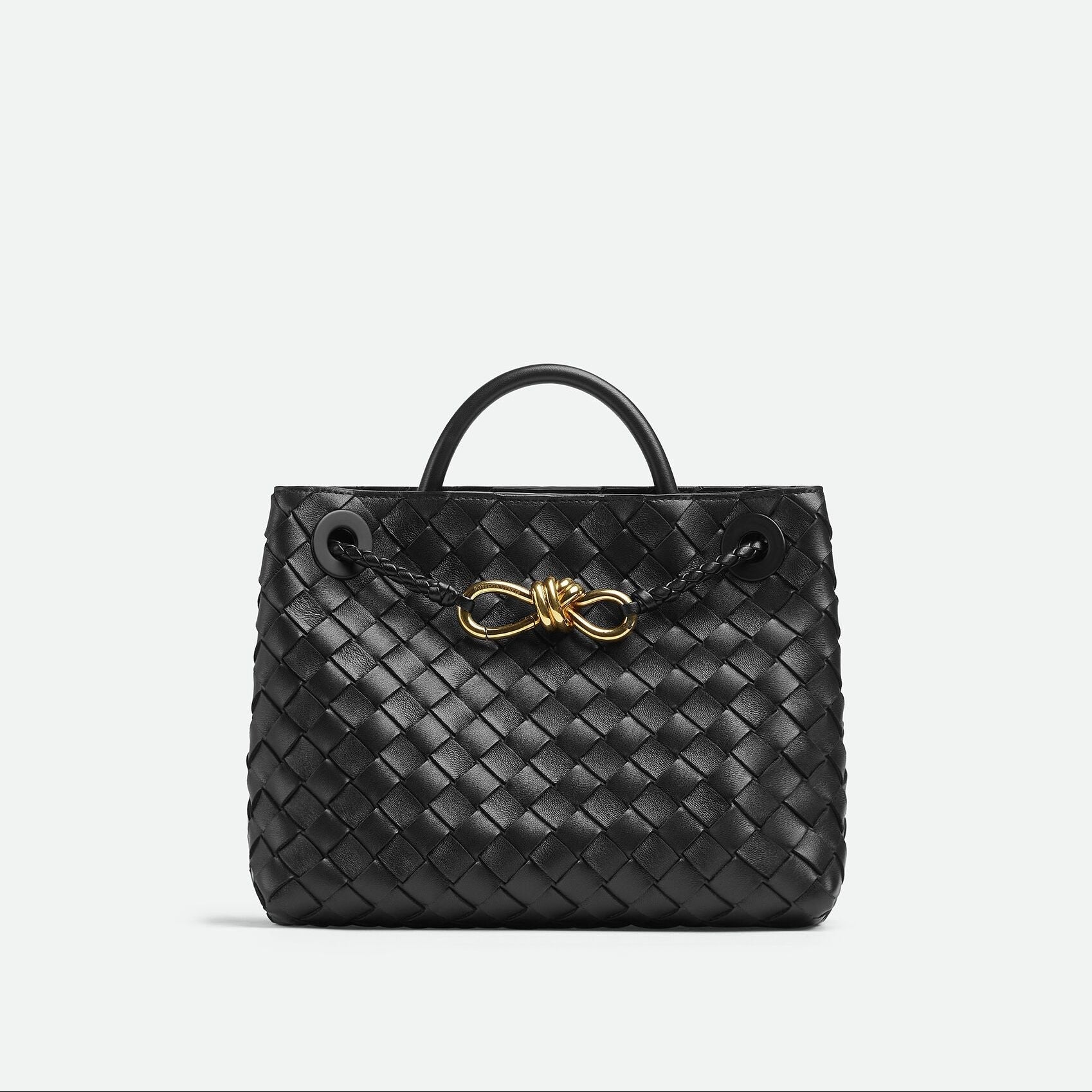 Woven Vegan Leather Tote