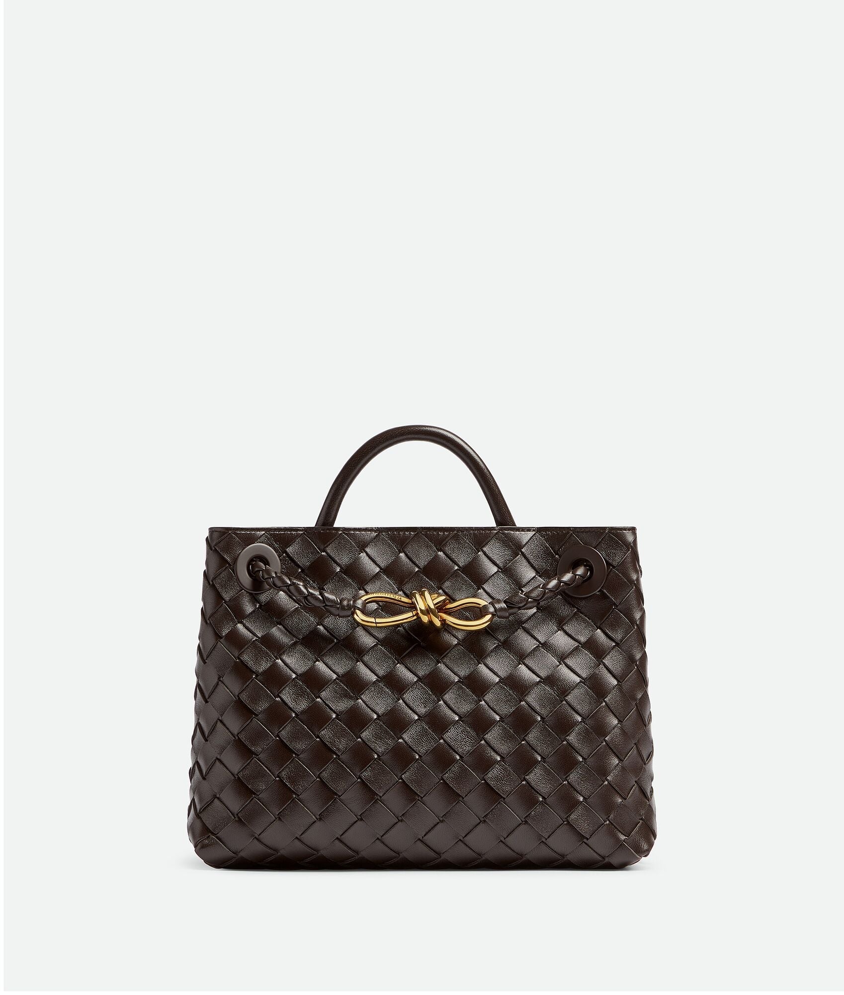Woven Vegan Leather Tote