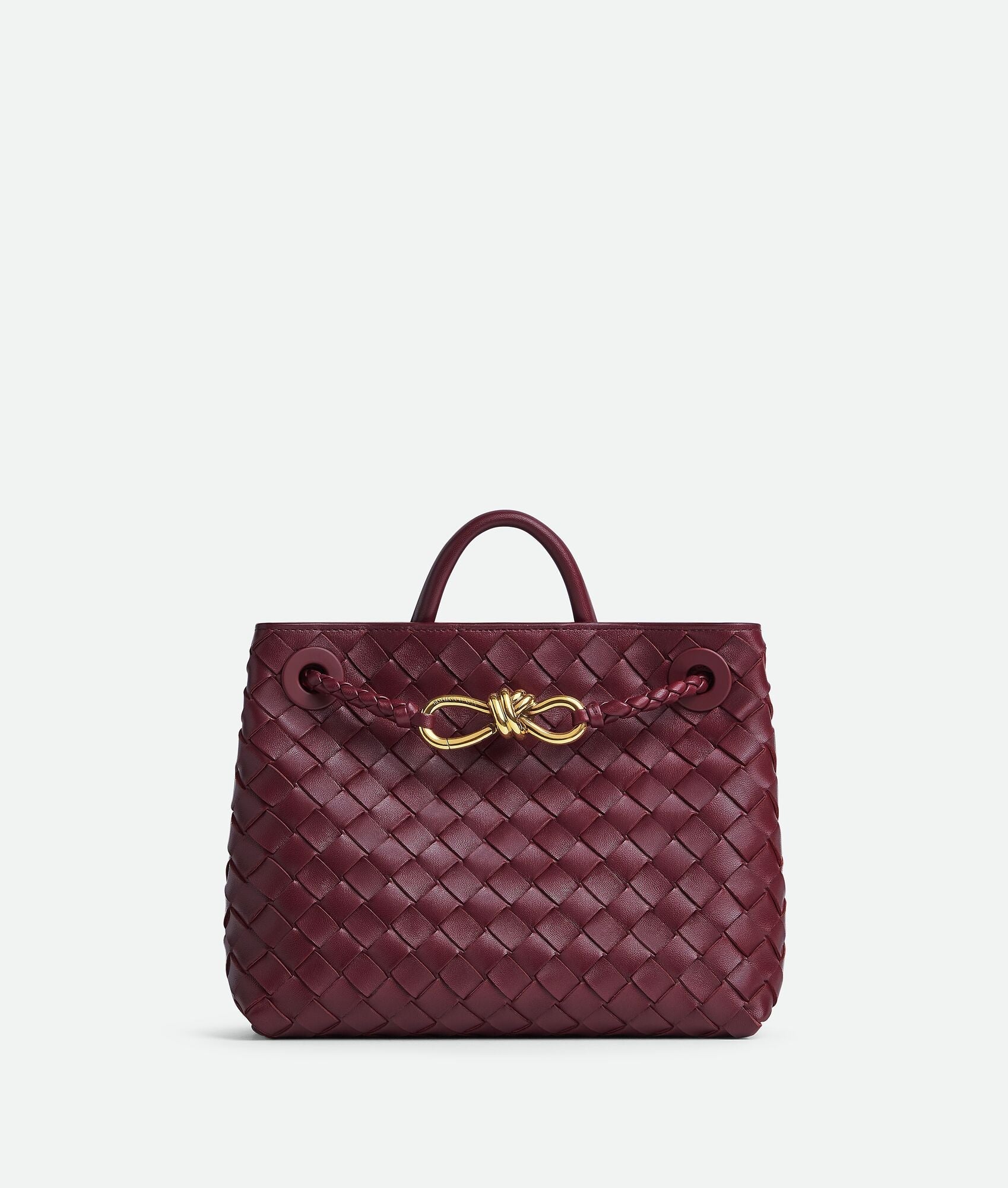 Woven Vegan Leather Tote